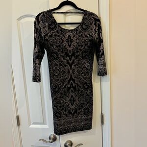 Black and sparkly short dress